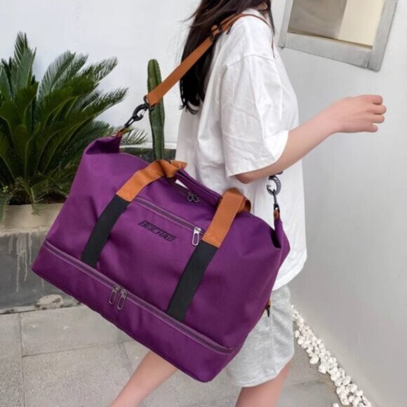 NEW!  Duffle Bag Travel Handbag Gym Bag Weekender Carry On Overnight Bags - Picture 3 of 9